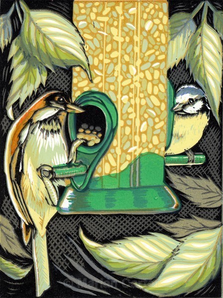 Balanced Diet - Reduction Linocuts