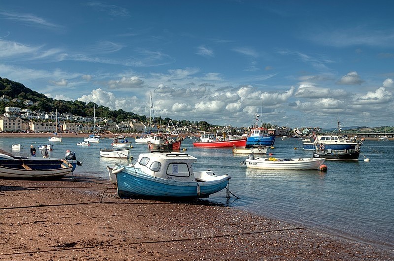 Teignmouth Back Beach looking towards Shaldon - Teignmouth and Shaldon