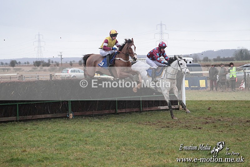 PtP 260125 566 - Cocklebarrow Point-to-Point racing with the Heythrop Hunt 26/01/25