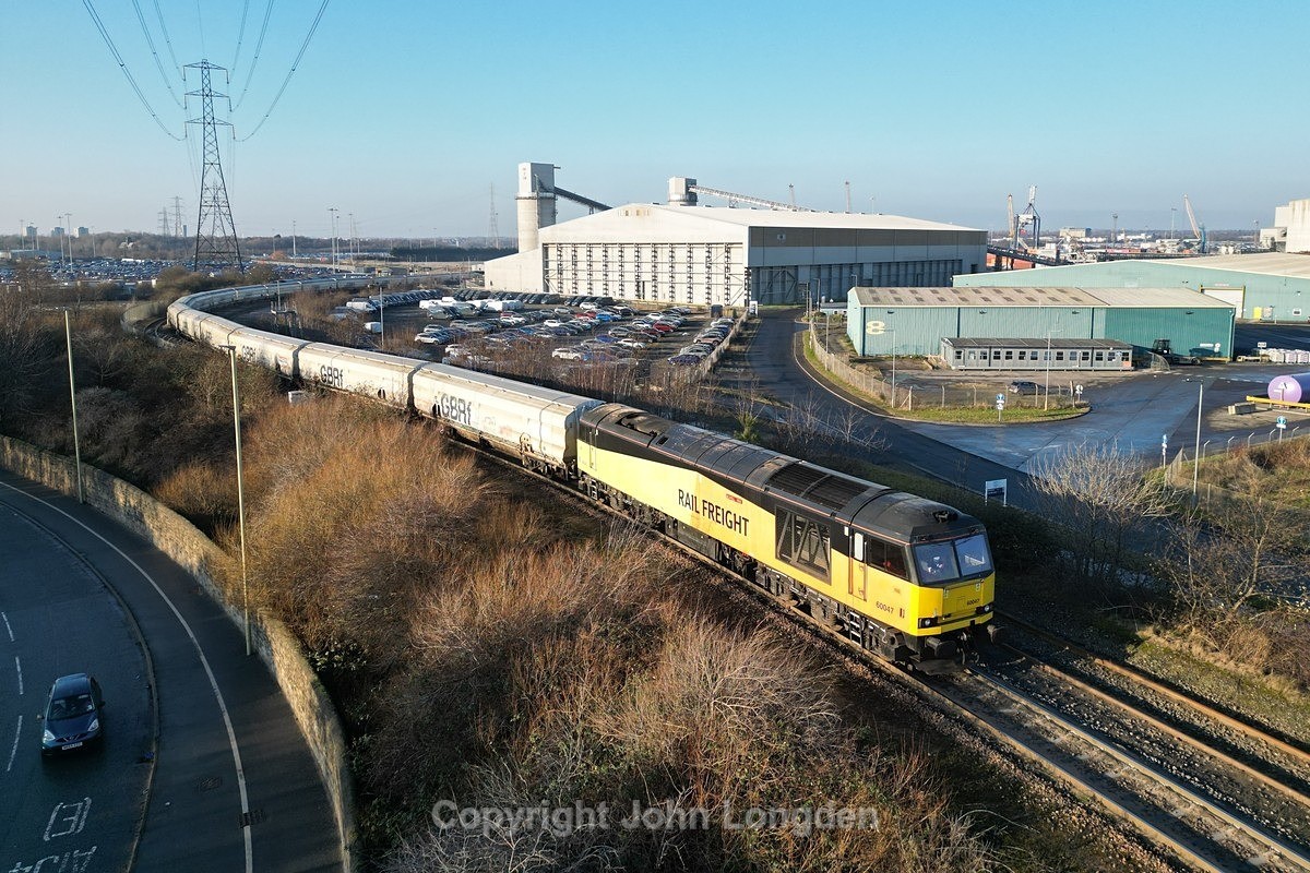 JL - 18.1.25 60047 6N22 Tyne Dock - Lynemouth, Tyne Dock - Latest shots