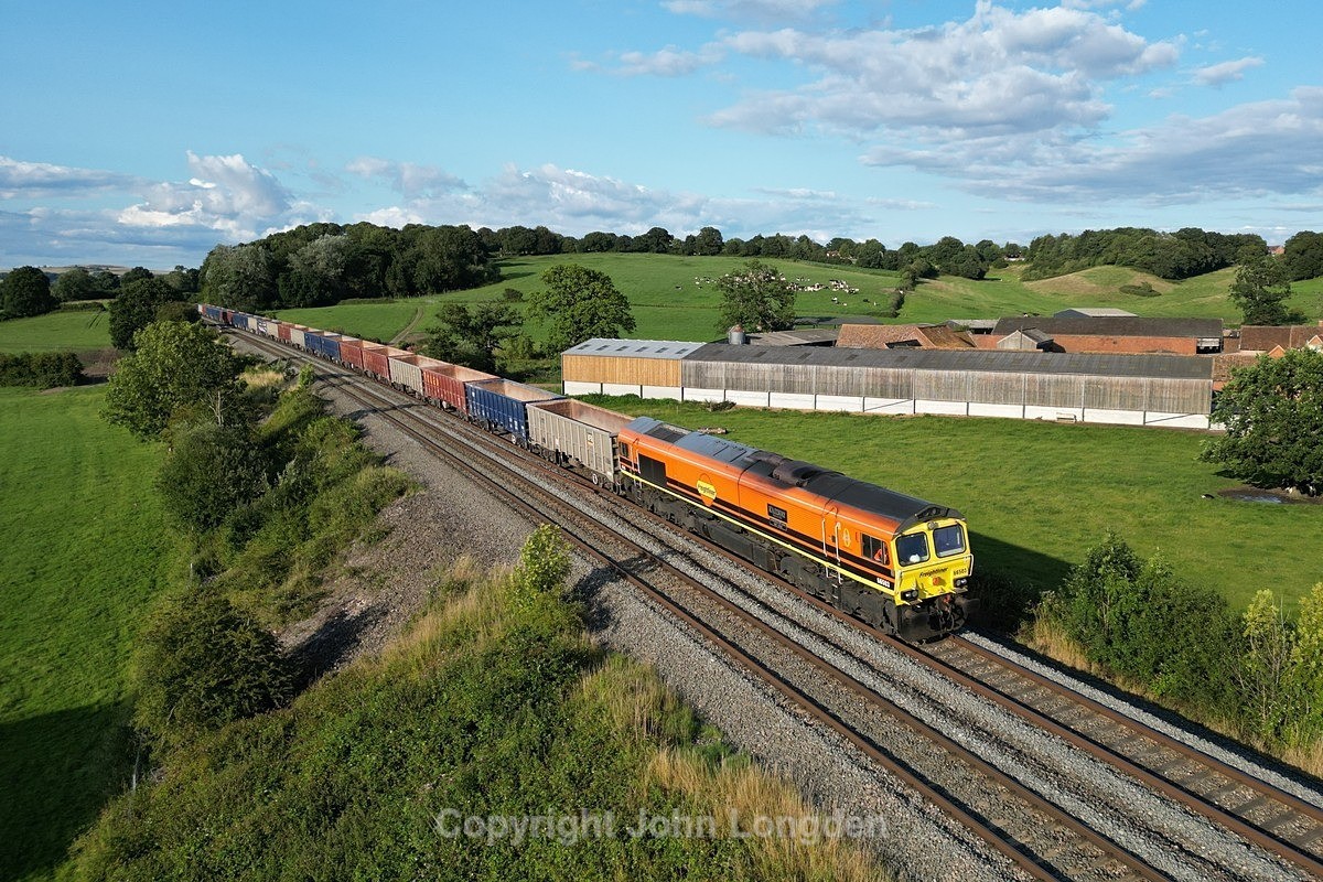 JL - 19.7.23 66503 6C49 Appleford - Whatley Quarry, Urchfont - Elsewhere on the network