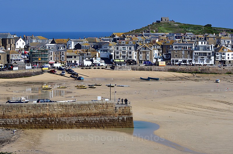 Low tide view of St Ives Beach Cornwall - Cornwall Misc
