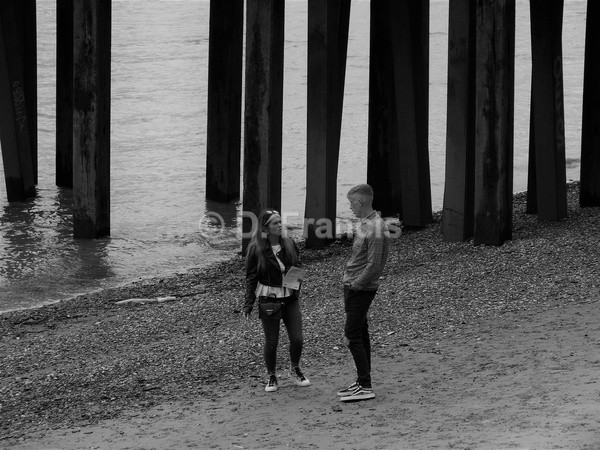 The Discussion (b&w) - Candid People