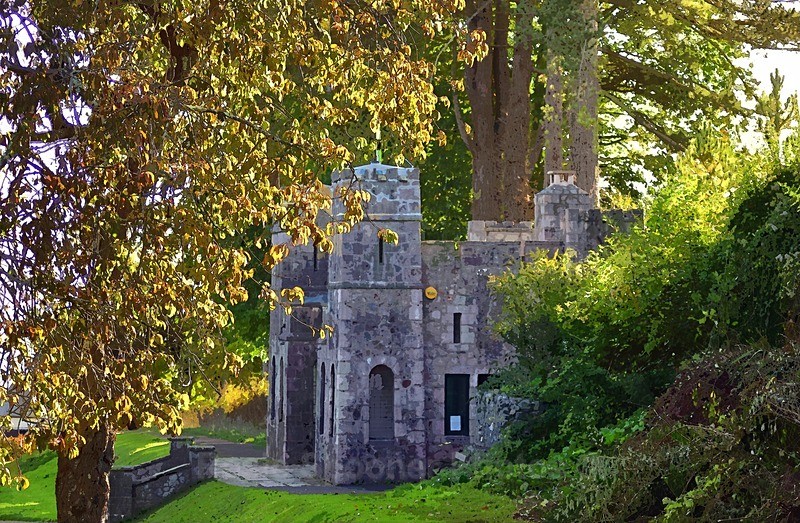 The castle at Holmyards Botanical Gardens in Shaldon - Teignmouth and Shaldon