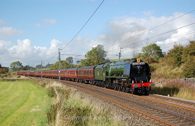 30.8.14 - LMS Duchess No.46233 1Z23 Carlisle - Crewe, Thrimby Grange - West Coast Main Line (north to south)