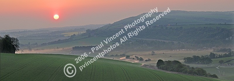 Bury Hill Sunrise - Sussex Downs