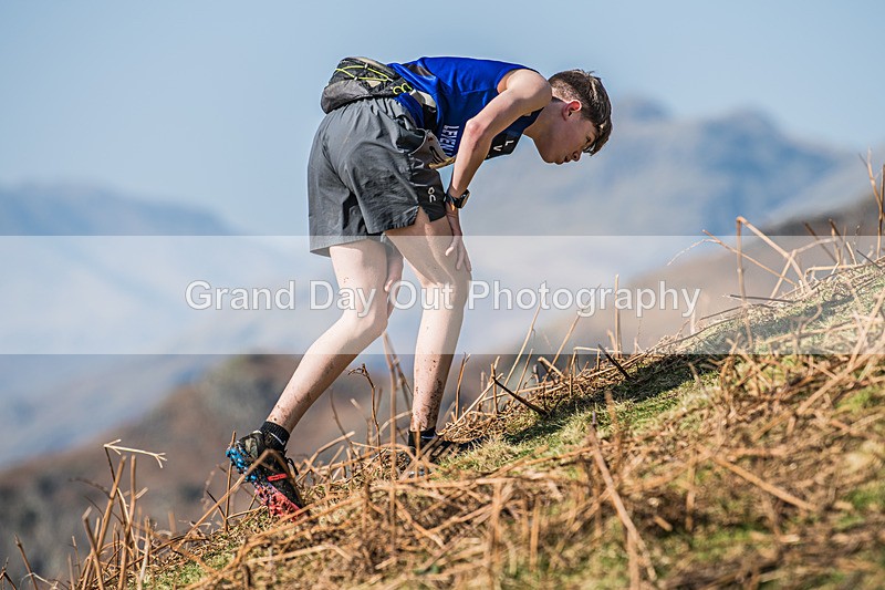 Elterwater-228 - Kendal Winter League Elterwater Under 15/17 Fell Races Sunday 9th March 2025