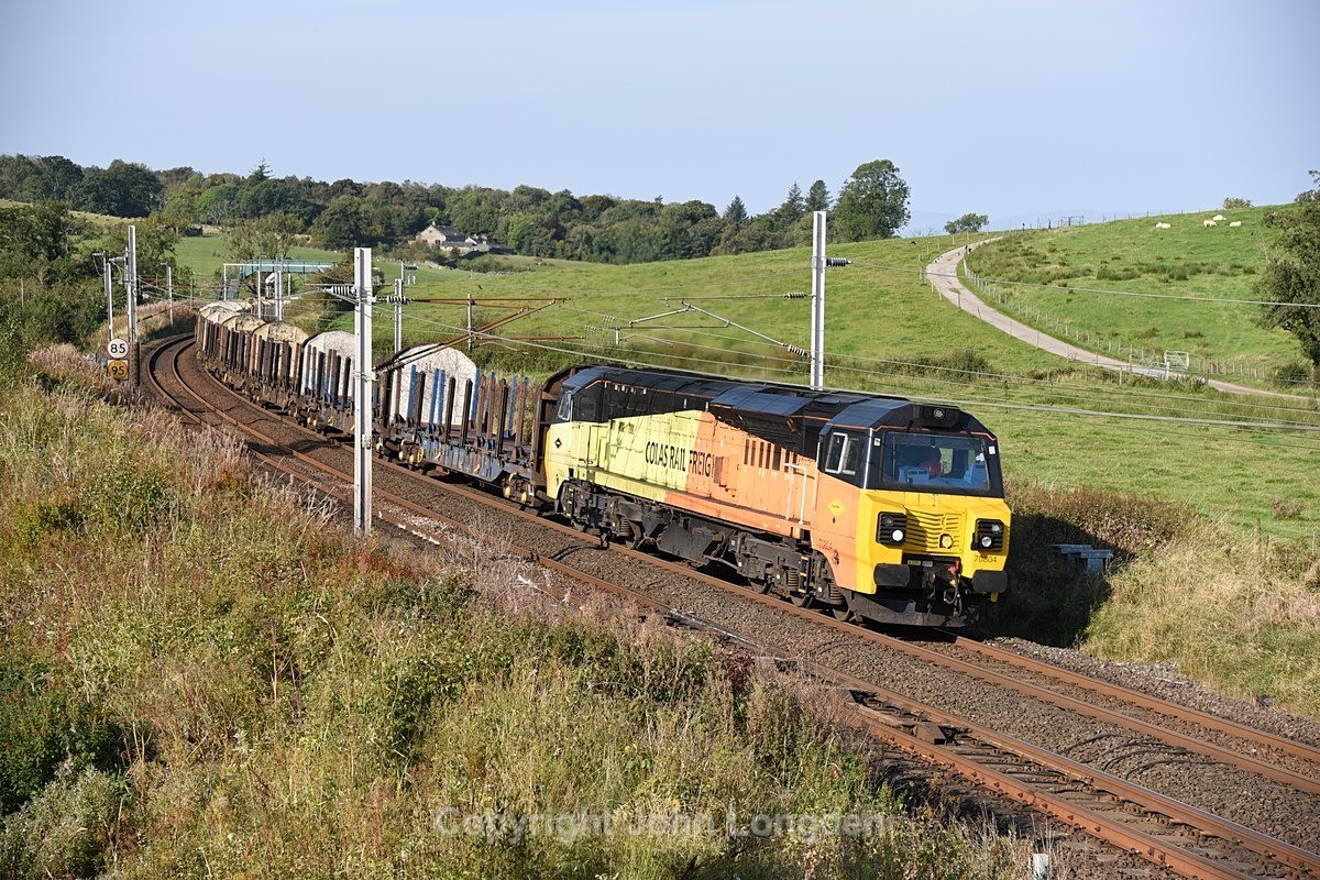 JL - 19.9.24 70804 6C37 Chirk - Carlisle Yard, Grayrigg - Latest shots