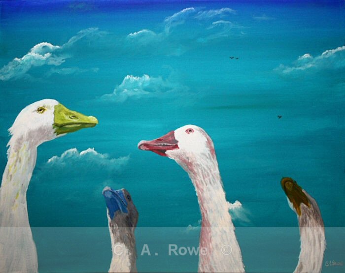 Pop Geese, Blue - Gallery 1