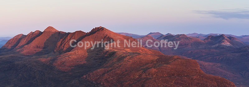 Liathach & Torridon Forest, Highland - Panoramic format