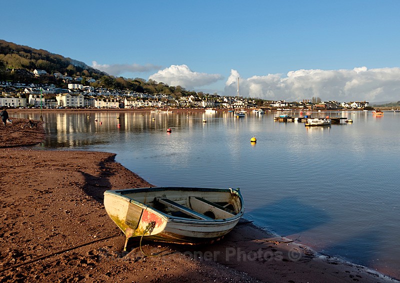 NEW TS81 Early morning on Teignmouth Back Beach - Greetings Cards Teignmouth and Shaldon