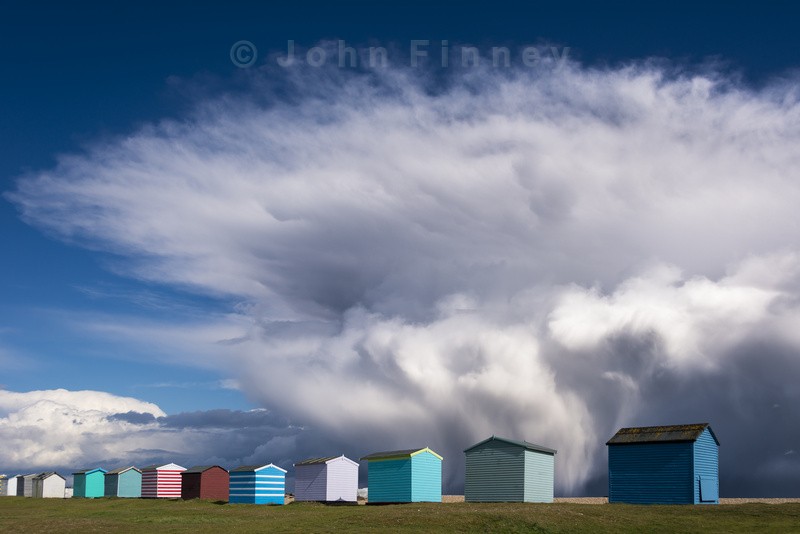The Beach huts of Folkestone - South of England
