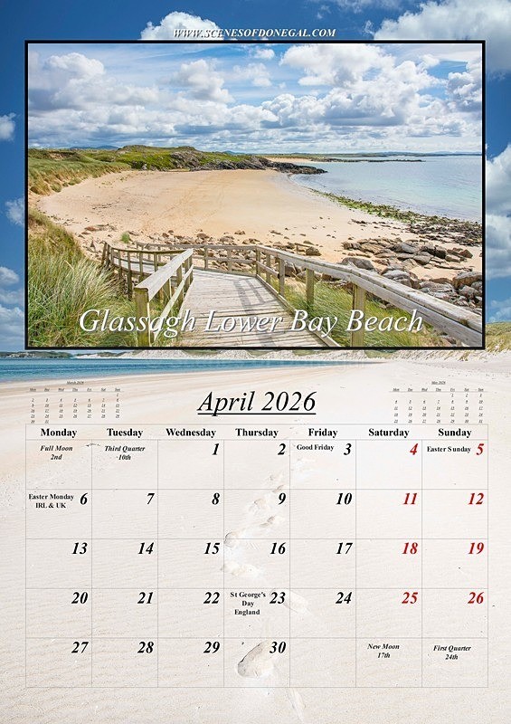 7 April 2026 - 2026 Scenes of Donegal Calendar