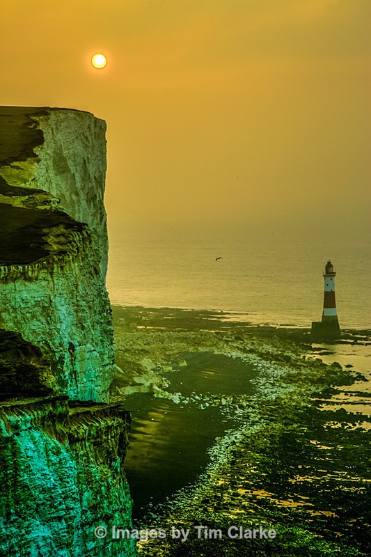 Light House Beachy Head Morning Light 1742 - Seascapes