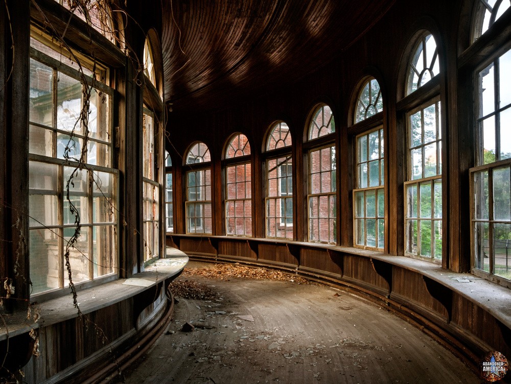 Taunton State Hospital Curved Walkway