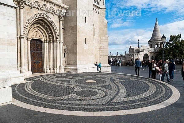 Matthias church, paving detail. - Capitals of Eastern Europe