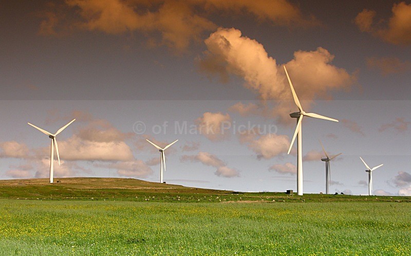 Wind Turbines Caton Moor Near Lancaster - Around Lancaster