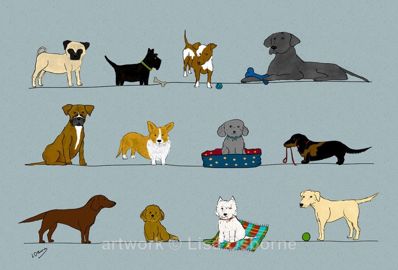 Lots of dogs - DIGITAL ARTWORK