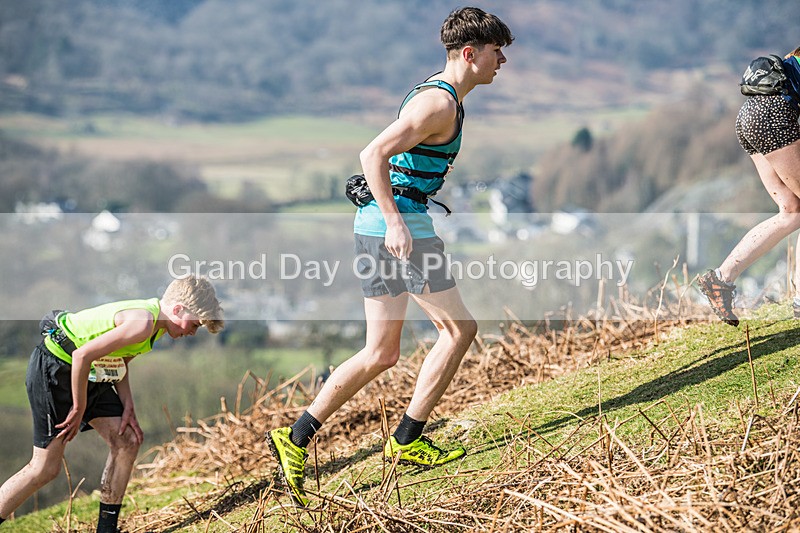 Elterwater-213 - Kendal Winter League Elterwater Under 15/17 Fell Races Sunday 9th March 2025