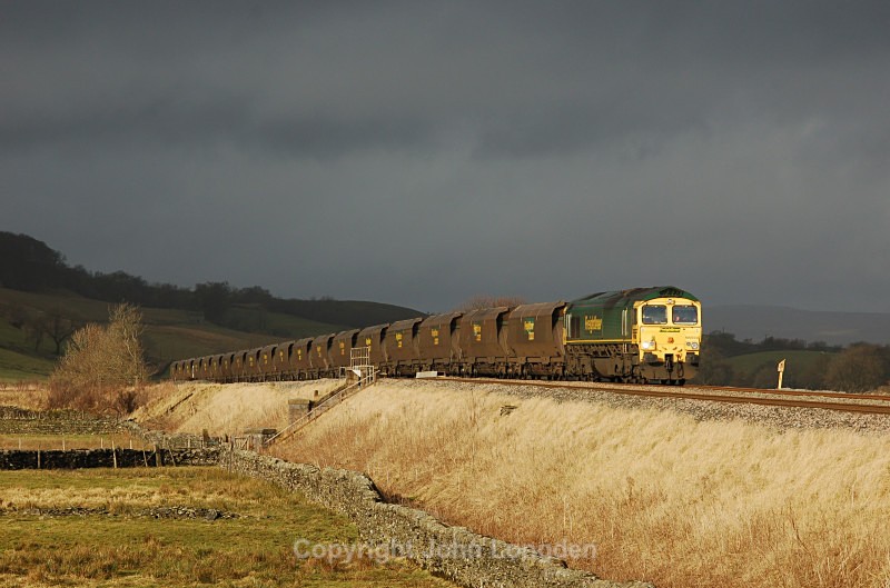 17.12.08 66554 6E73 Chalmerston - West Burton, Helwith Bridge - Helwith Bridge