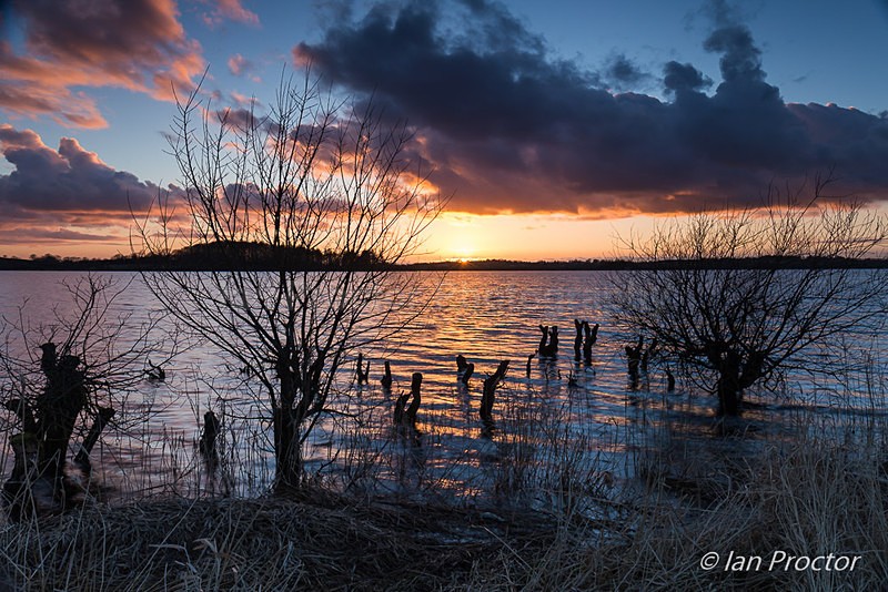 Sunset over the Reservoir - Stoneyford, County Antrim. - County Antrim
