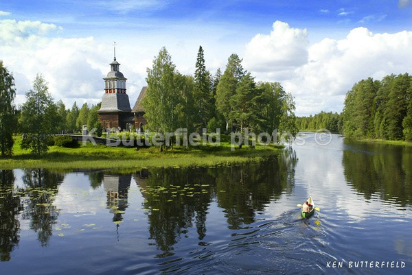 The canoeist in finlandI - landscapes