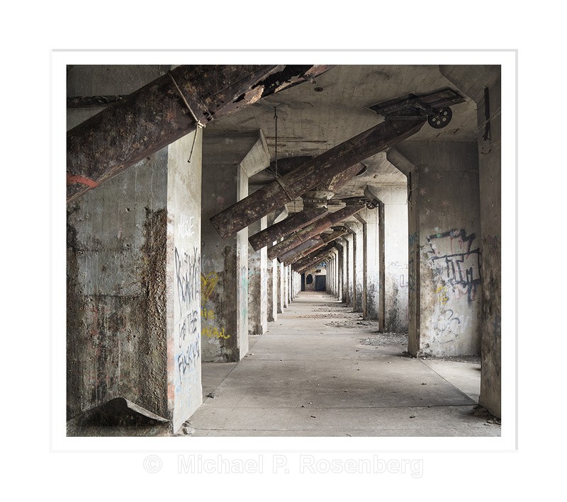 Silo Cone Progression Left, Concrete City, Buffalo NY - Silo City and Ward Water Plant, Buffalo NY