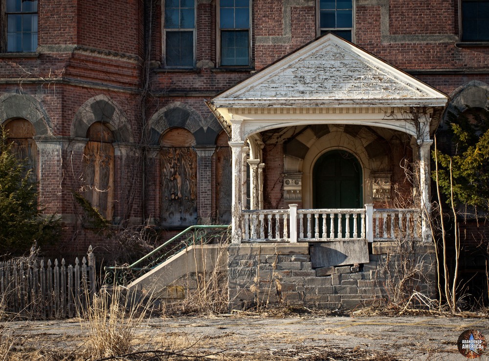 Side Entrance Detail | Hudson River State Hospital - Hudson River State Hospital