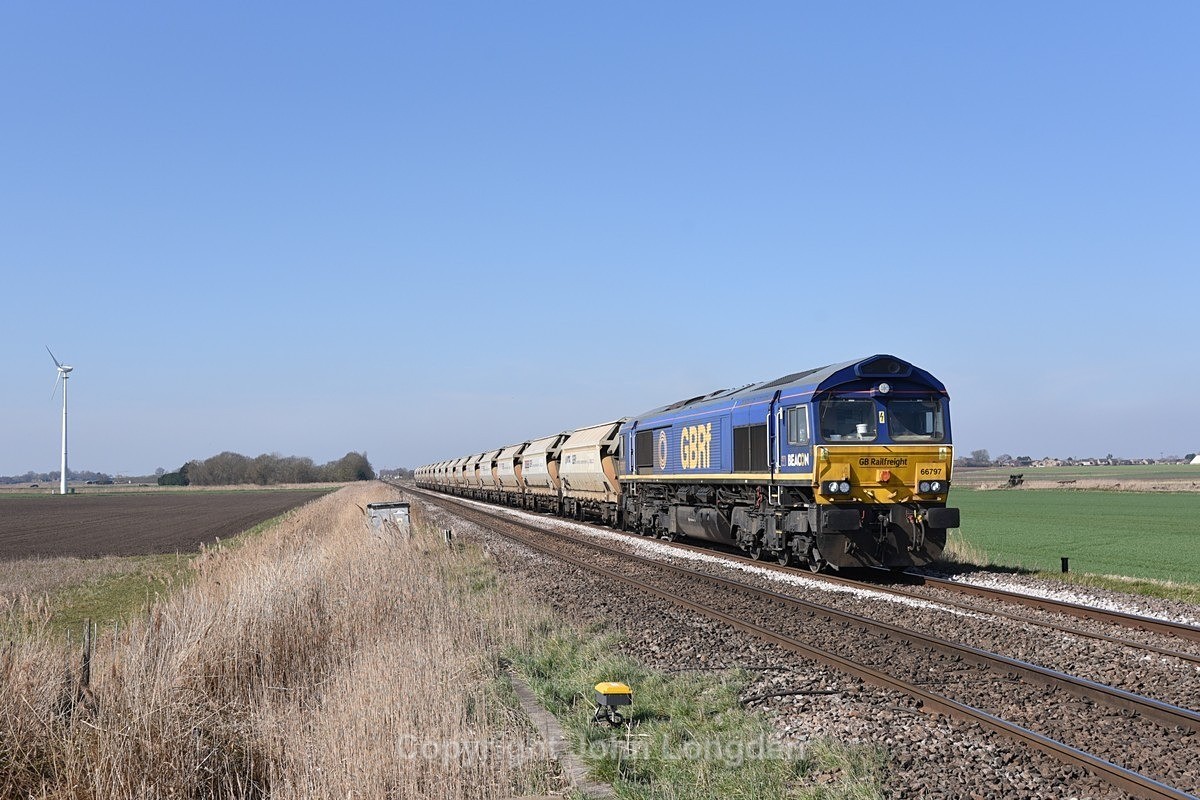 JL - 20.3.25 66797 4L76 VSTP Peterborough Yd - March Up Yd, Whittlesea - Latest shots