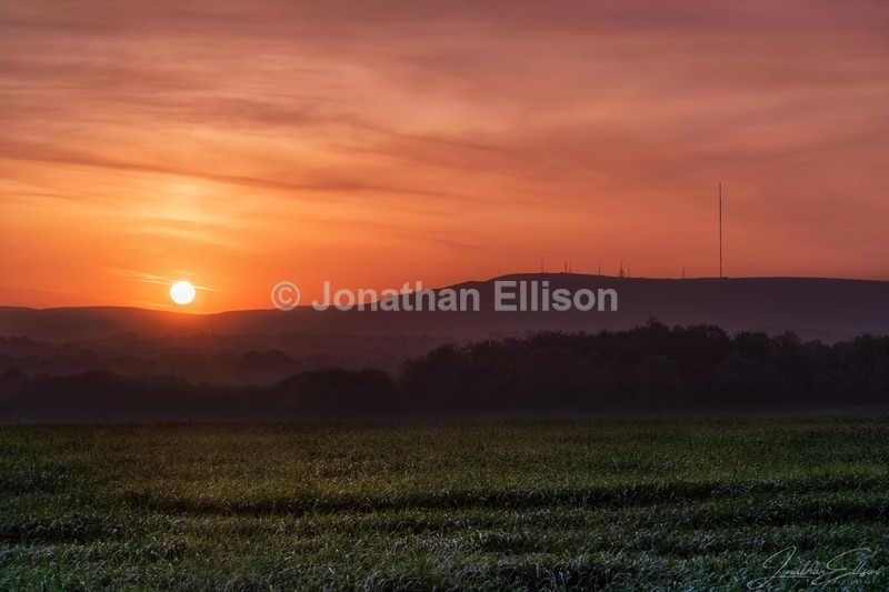 Winter Hill Sunrise - Rivington And Surrounding Areas