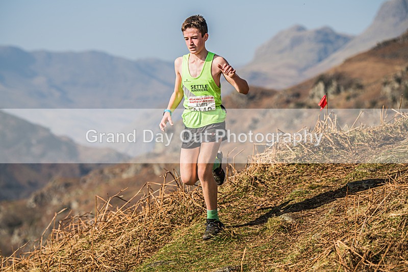 Elterwater-338 - Kendal Winter League Elterwater Under 15/17 Fell Races Sunday 9th March 2025