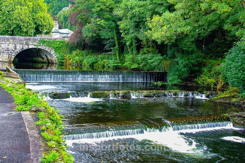 River Tavy weirs in Tavistock - Travel, city/land scapes