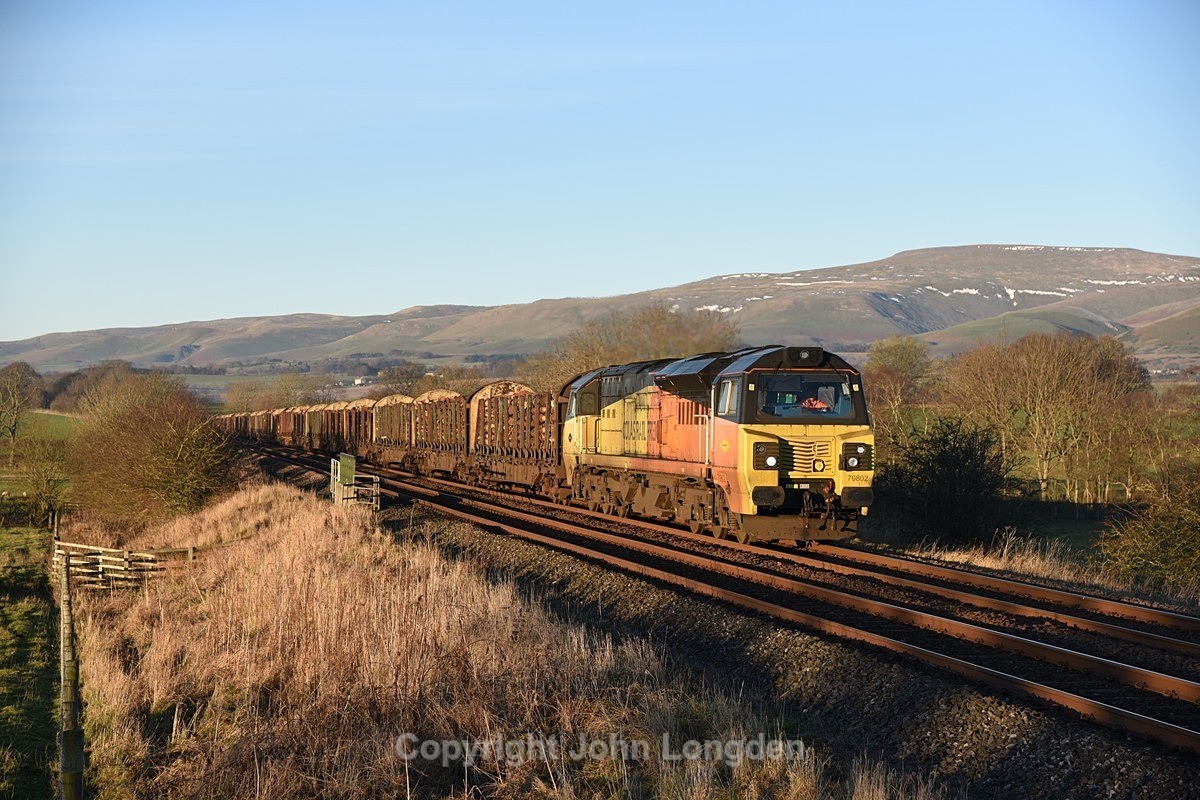 JL - 18.12.21 70802 6J37 Carlisle - Chirk, Town End Farm - Town End Farm