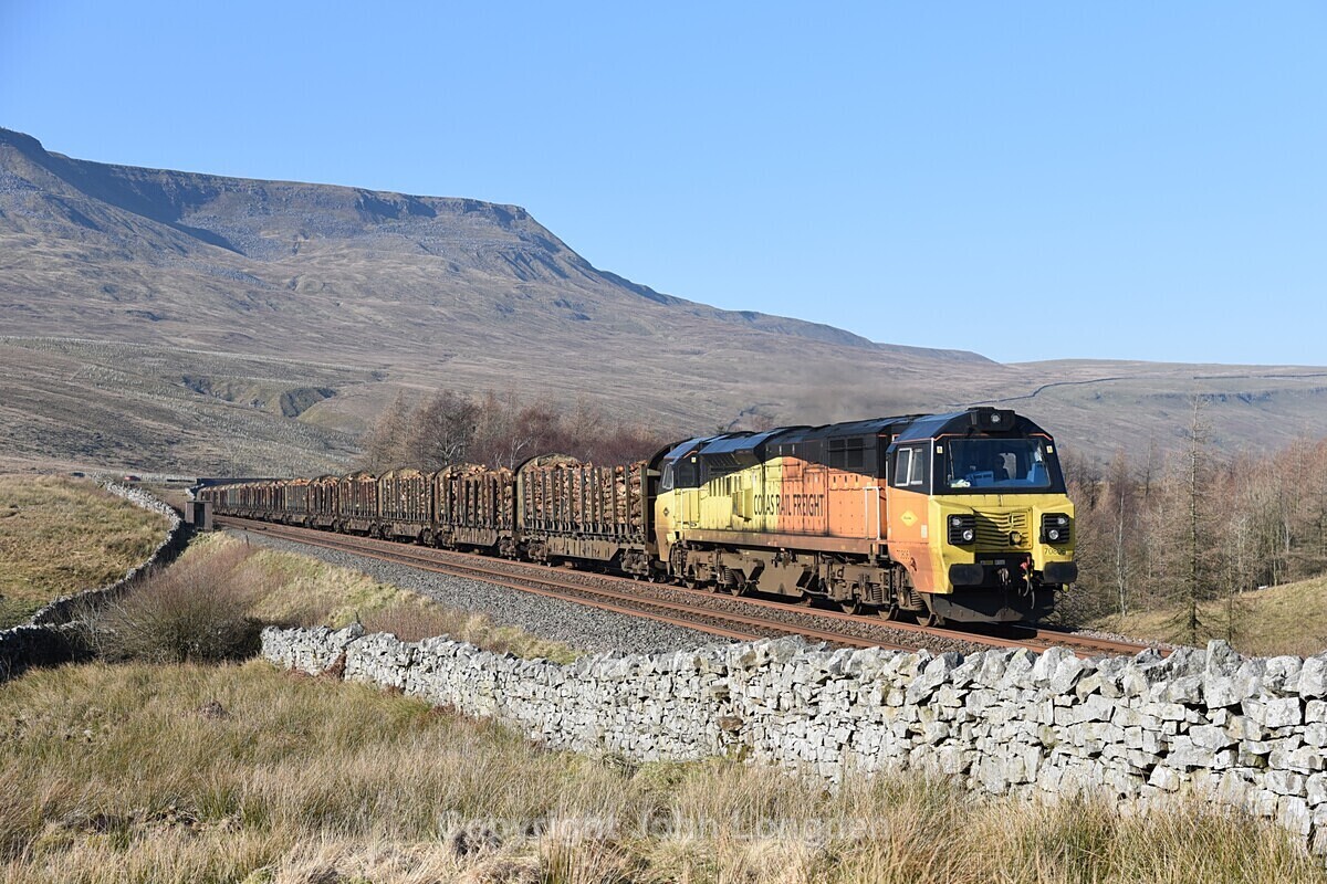 JL - 1.3.21 70806 6J37 Carlisle - Chirk, MP 260 - Ais Gill - Milepost 260