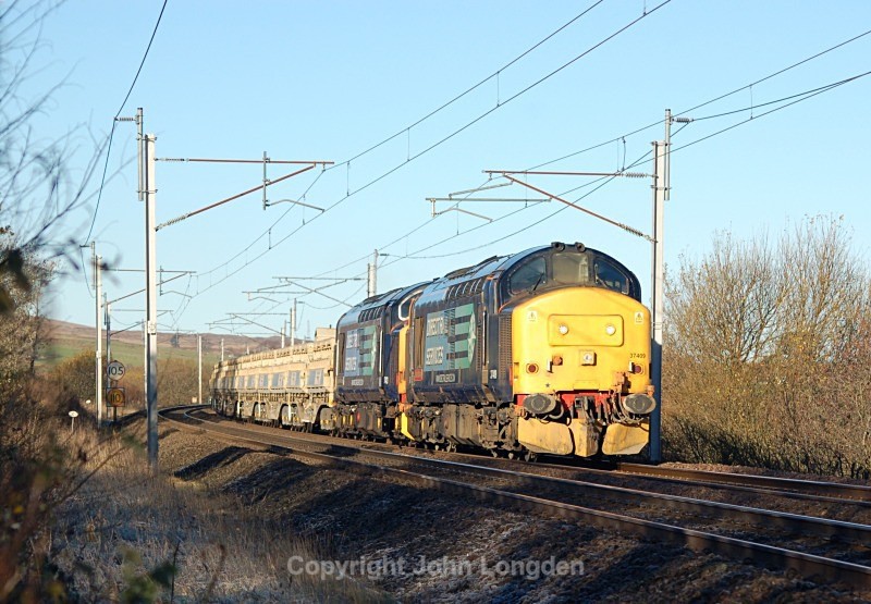 19.11.13 - 37423 & 37409 6C27 Carlisle - Shap, Greenholme - West Coast Main Line (north to south)