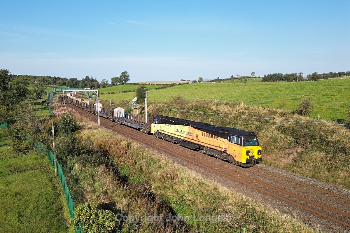 JL - 19.9.24 70804 6C37 Chirk - Carlisle Yard, Grayrigg - Latest shots