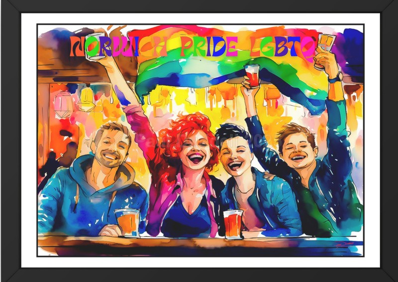 Spectrum of Joy, Pride Day Paintings by Paul Duddell, Whispers & Strokes - Artist, Painter, and Photographer
