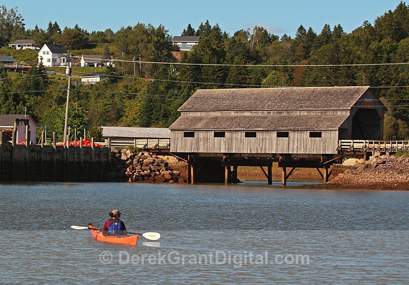 Irish River #1 covered bridge New Brunswick Canada Kayak