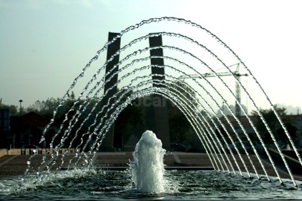 Water Crane Fountain - Water Fountain