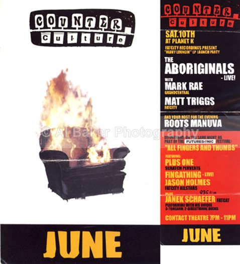 00 flyer - Counter Culture @ planet k manchester 10.06.00