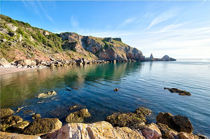 Beautiful still morning at Anstey's Cove and Long Quarry Point View