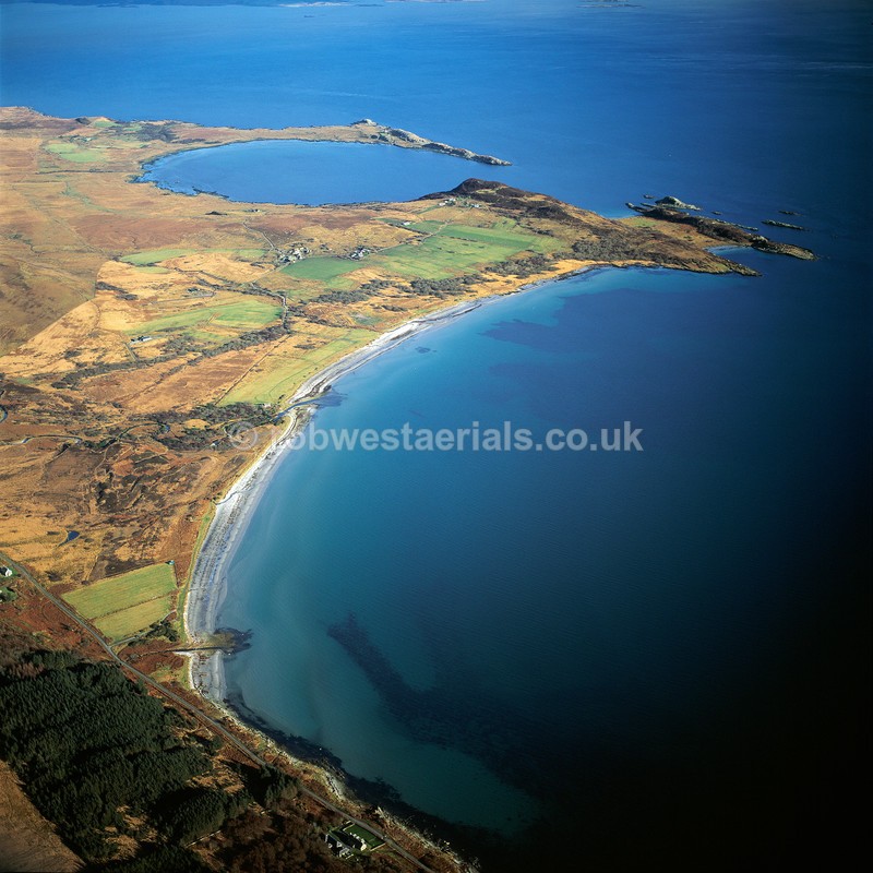 aerial pictures of Scotland west coast Islands on Jura