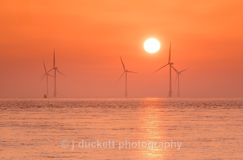  - Sunrise, Sea and Norfolk wind farm