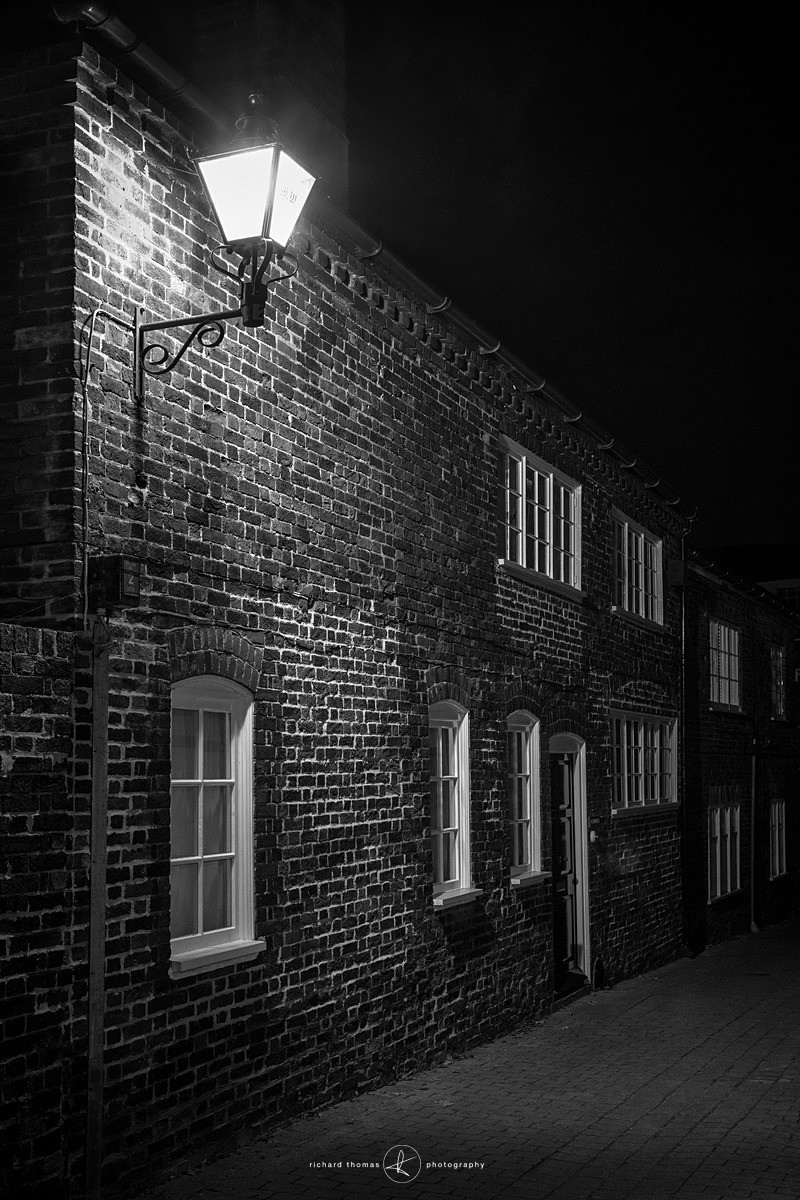 Winchester street at night