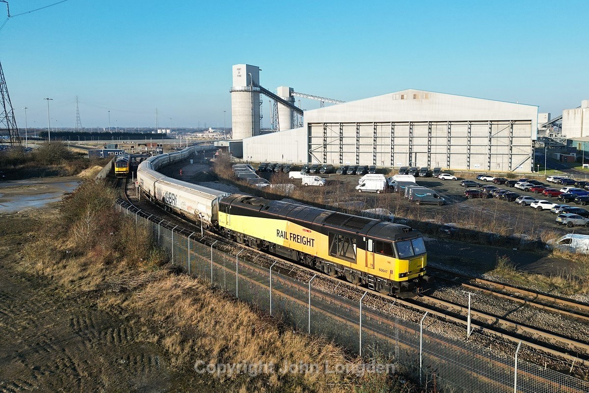 JL - 18.1.25 60047 6N22 Tyne Dock - Lynemouth, Tyne Dock - Latest shots