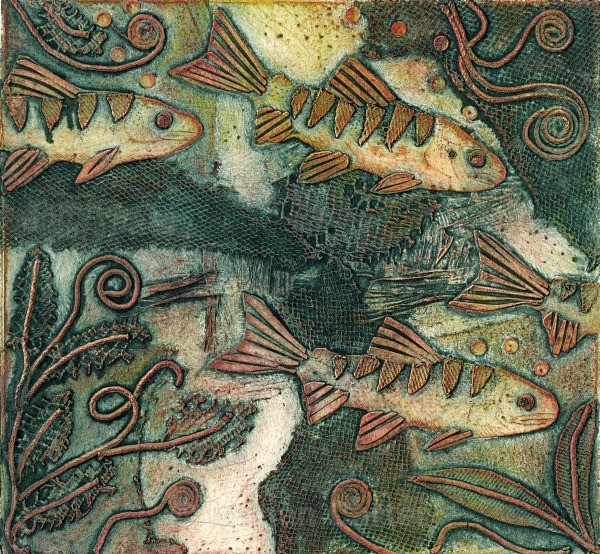 In Deep - Collagraphs