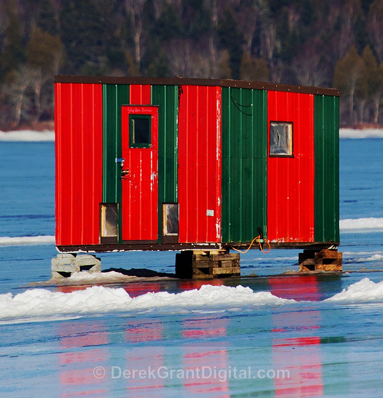 Ice Shacks Renforth New Brunswick Canada