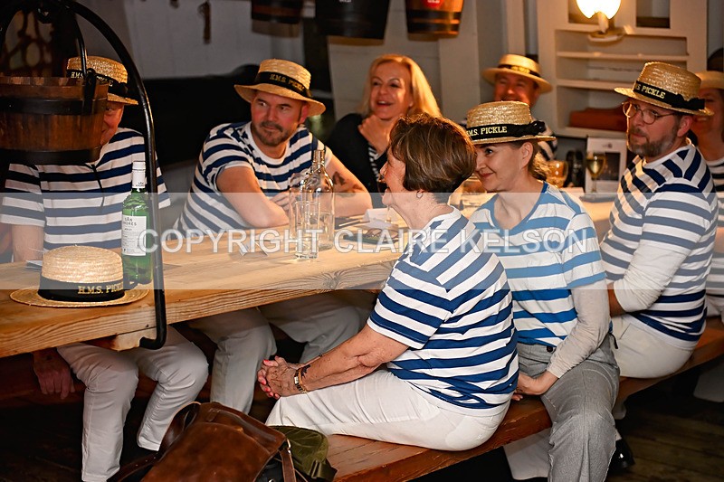 HMS PICKLE-145 - PICKLE NIGHT HMS WARRIOR 1860