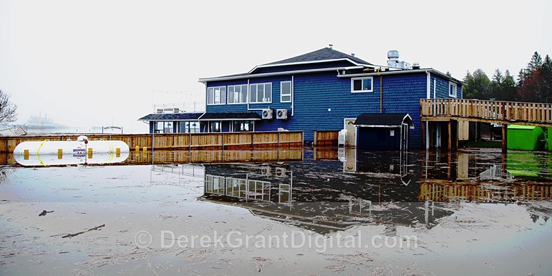 Saint John Marina  - Spring Flood 2018 New Brunswick Canada - Extreme Weather