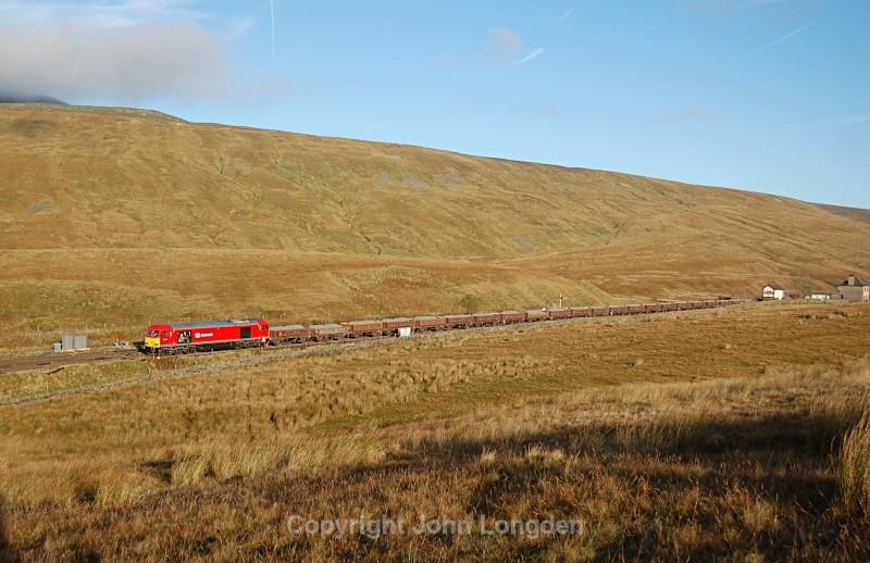 24.10.13 - 60001 6Z61 Ribblehead - Hunslet, Blea Moor - Blea Moor